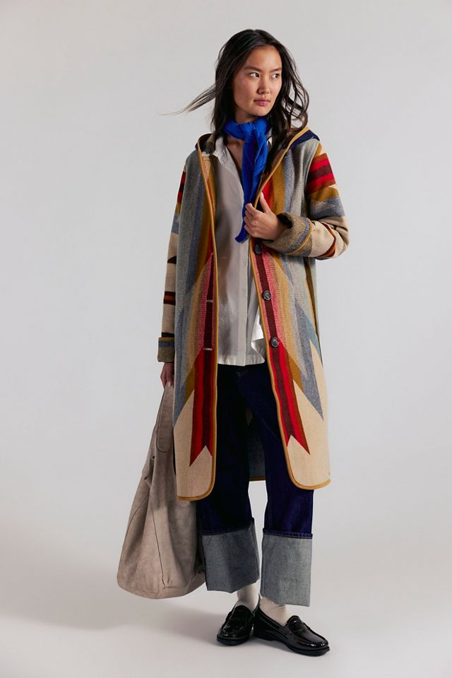 Pendleton Hooded Jacquard Coat #2