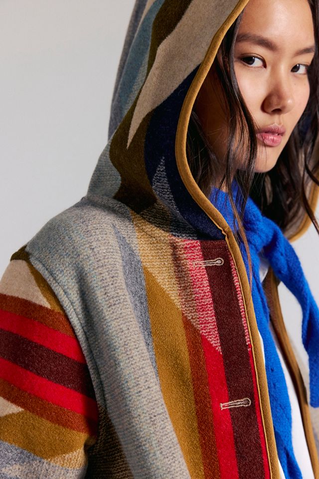 Pendleton Hooded Jacquard Coat #3