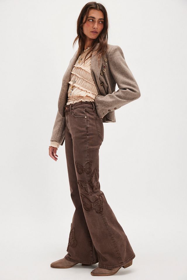 Driftwood Eva X Butterfly Patchwork Flare Jeans #3