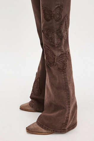 Driftwood Eva X Butterfly Patchwork Flare Jeans