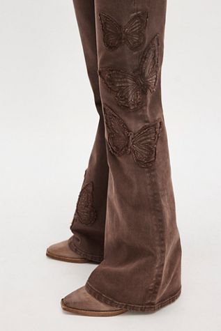 Driftwood Eva X Butterfly Patchwork Flare Jeans