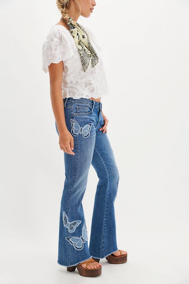 Driftwood Eva X Butterfly Patchwork Flare Jeans #2