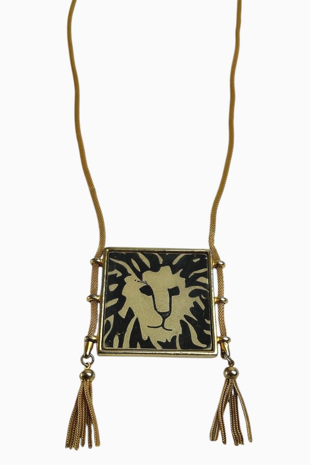 Vintage Anne Klein Lion Logo Necklace Selected By Ankh by Racquel #1