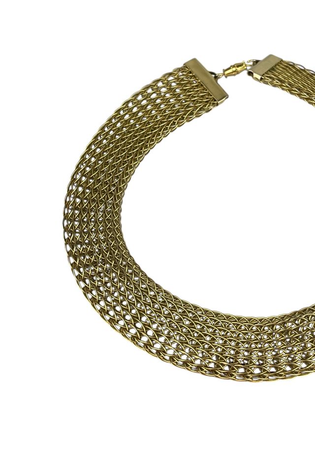 Vintage Gold Mesh Choker Selected By Ankh By Racquel #1