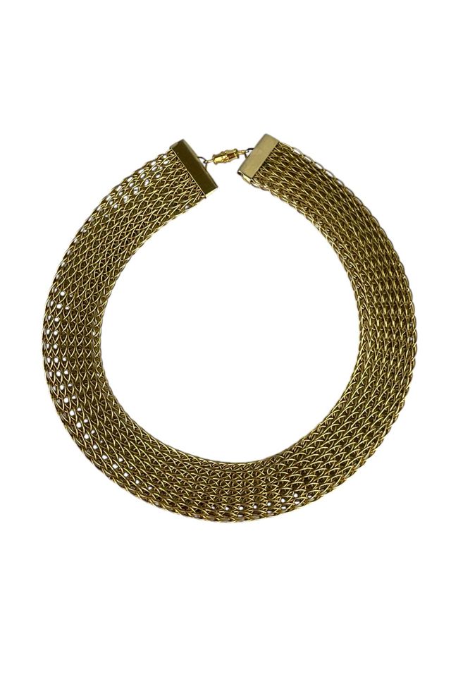 Vintage Gold Mesh Choker Selected By Ankh By Racquel #2