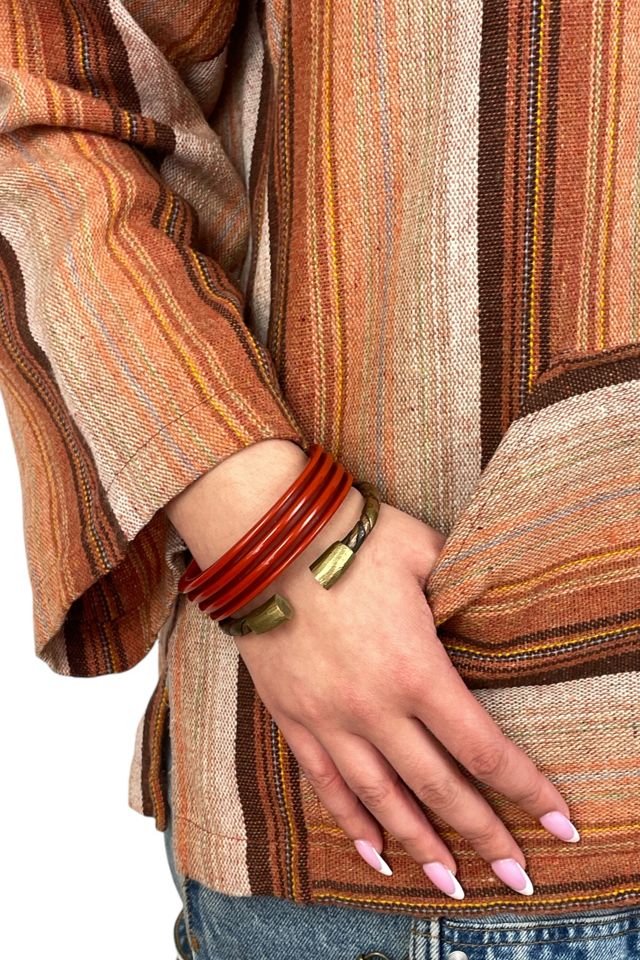 Vintage Rust Bangle Bracelet Selected By Ankh By Racquel #1