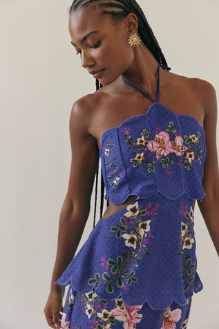Agua Bendita Jamie Maxi Dress at Free People in Blue, Size: S
