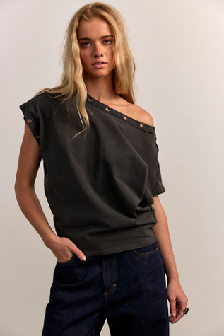 We The Free Billie Tee at Free People in Black, Size: XS