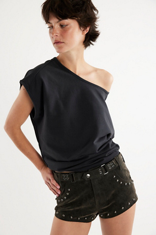 We The Free Ventura Tee at Free People in Black, Size: XS