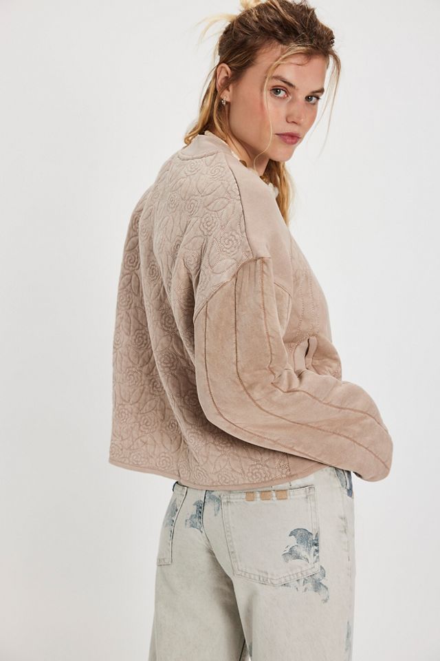 Rose Zip-Up Sweatshirt #1