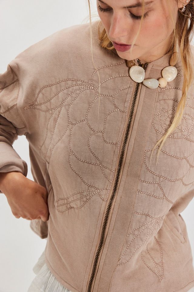 Rose Zip-Up Sweatshirt #2
