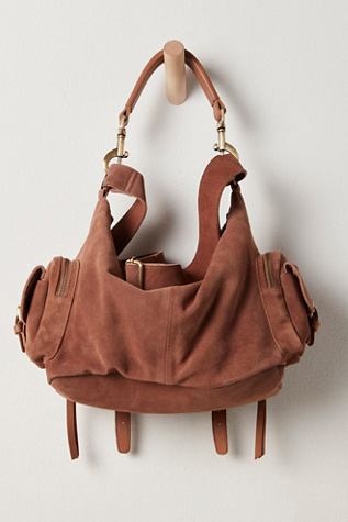 Женская сумка FP Collection Palermo Suede Shoulder, цвет: Бежевый — фото 3