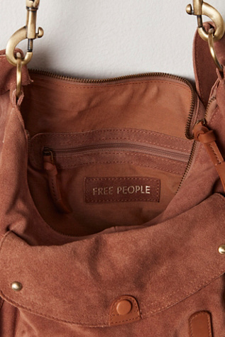 Женская сумка FP Collection Palermo Suede Shoulder, цвет: Бежевый — фото 5