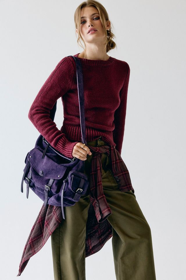 Sac à bandoulière en daim Palermo #8