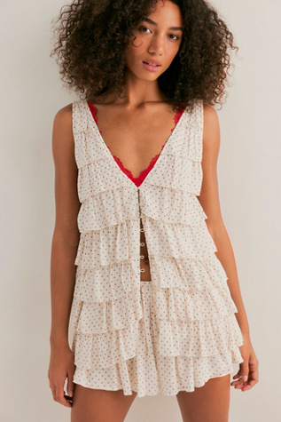 Ruffle Me Up Set by Free People in White, Size: M