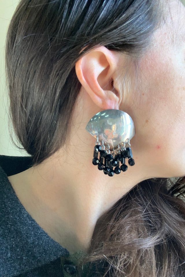 Vintage 1980s Handmade Artisan Earrings Selected by SharpLilTeeth #1