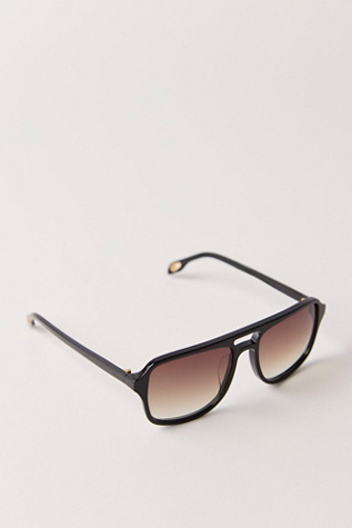 Женские солнцезащитные очки Machete Jane Aviator Sunglasses, цвет: Чёрный — фото 2