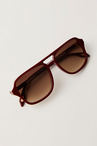 Machete Jane Aviator Sunglasses at Free People in Red