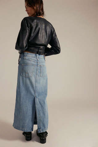 We The Free Astoria Denim Maxi Skirt