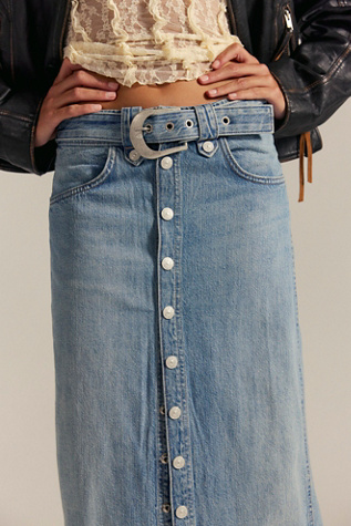 We The Free Astoria Denim Maxi Skirt