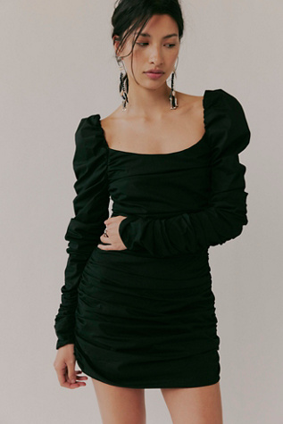 Caroline Constas Maxine Long Sleeve Puff Mini Dress