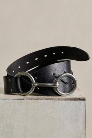We The Free Darby Waist Belt at Free People in Black, Size: M/L