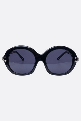 Giant Vintage Stripes Oval Boho Sunglasses