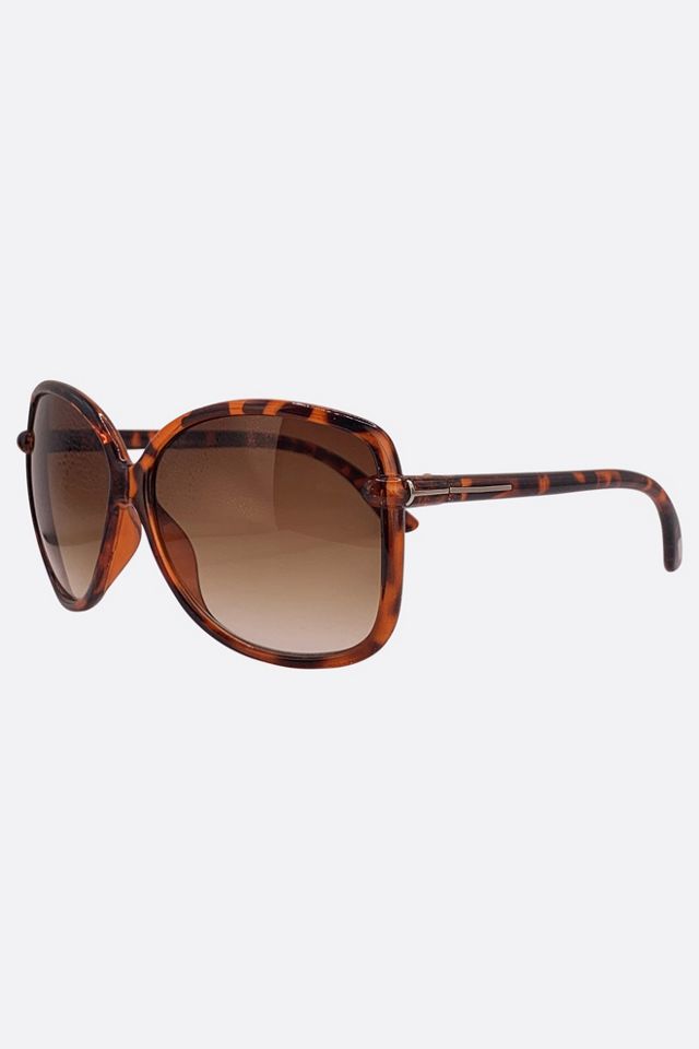 Giant Vintage Lotus Oversized Boho Square Sunglasses #1