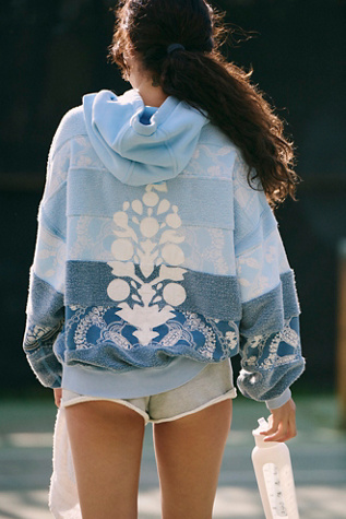Final Call Bandana Logo Hoodie by FP Movement at Free People, Bandana - Blue Indigo Combo, XS