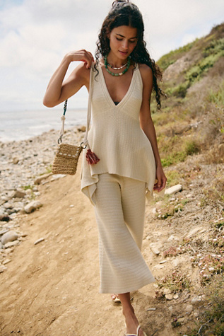 Tropics Sweater Pant Set by free-est at Free People in Tan, Size: S
