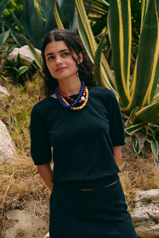 Isabella Cotton-Linen Skirt Set