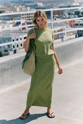 Isabella Cotton-Linen Skirt Set