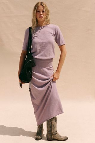 Isabella Cotton-Linen Skirt Set
