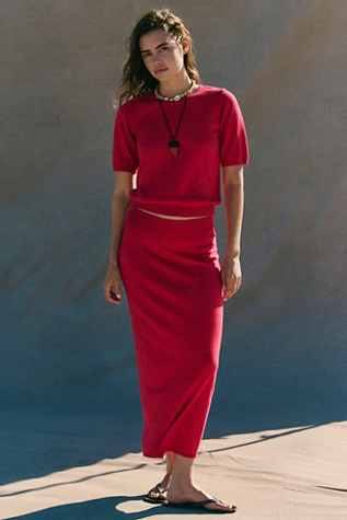 フリーピープル Free People Layer It オン Me レディース シャツ トップス Red Combo Red Going Out Tops | Free People