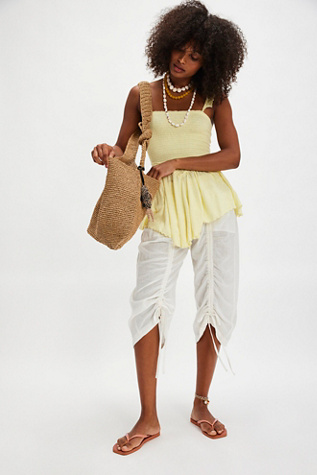 Spin Me Around Tunic at Free People in Chardonnay, Size: XL