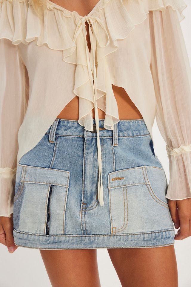 The Tales Reworked Denim Skirt #3