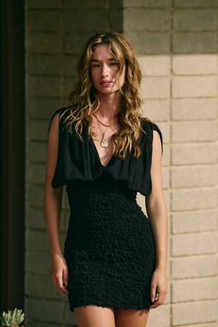 Turn Heads Mini Dress by free-est at Free People in Black, Size: M