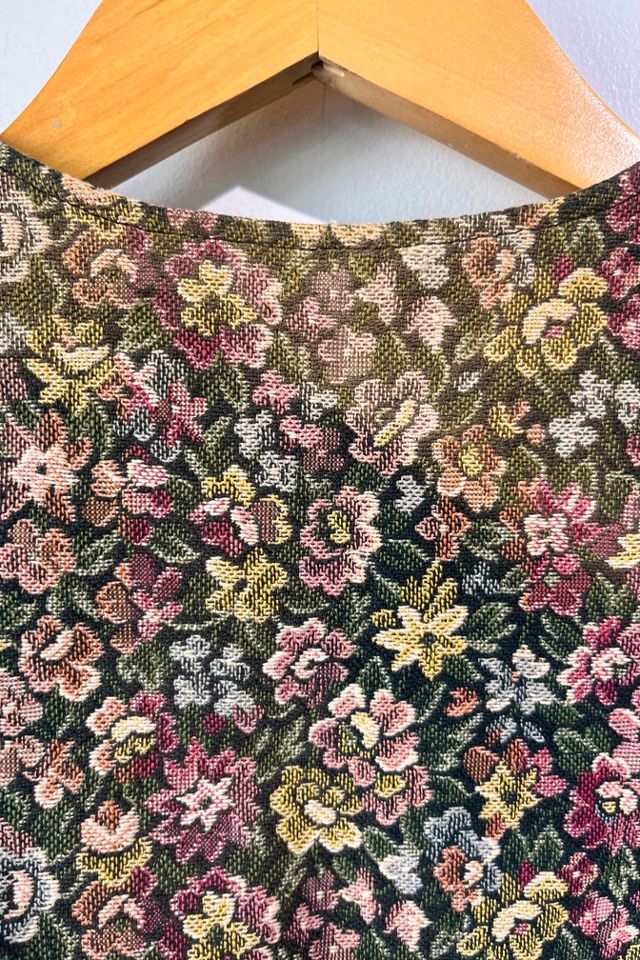 Vintage Floral Woven Brocade Vest Selected by The Curatorial Dept. #2