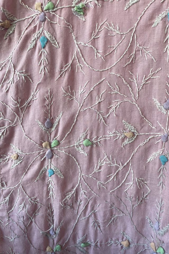 Vintage Pink Floral Embroidery Dress Selected by The Curatorial Dept. #2