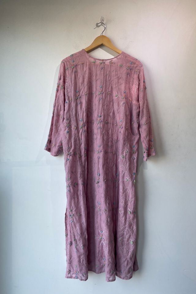 Vintage Pink Floral Embroidery Dress Selected by The Curatorial Dept. #3