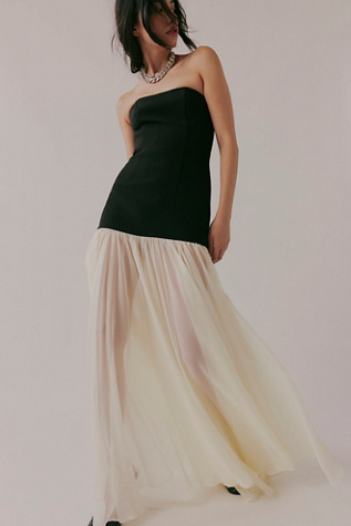 Bronx and Banco Adrian Maxi Dress at Free People in Black/White, Size: Small
