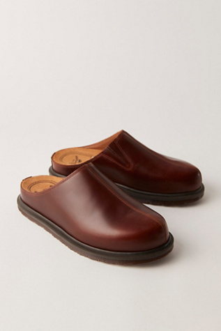thumbnail image 2 of Dr. Brinkmann Men's Brown Leather Mules Slippers – LED, Leather Lining, EU Sizing, New In Box 2 of 2