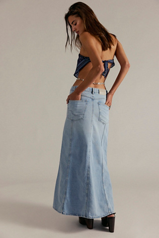 We The Free Off-Duty Denim Maxi Skirt