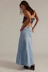 We The Free Off-Duty Denim Maxi Skirt