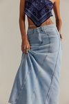We The Free Off-Duty Denim Maxi Skirt