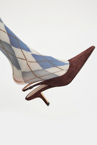 Diamond Tights by Free People in Blue