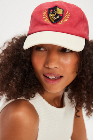 Anchor Charmed Baseball Hat by FP Collection at Free People in Red