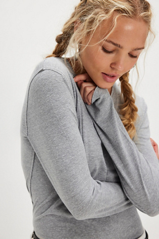 T-shirt à manches longues Nova We The Free en Greyhound, pour femme taille: XL chez Free People