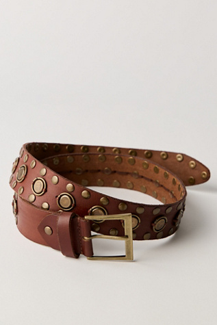 Terrain Studded Belt by Free People in Brown, Size: M/L