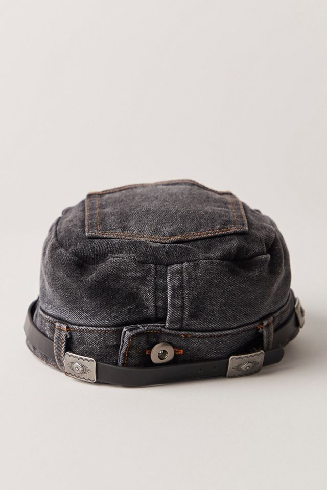 Washed Denim Cadet Hat #3